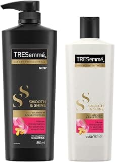 TRESemme Smooth and Shine Shampoo, 580ml & TRESemme Smooth & Shine Conditioner, 340 ml