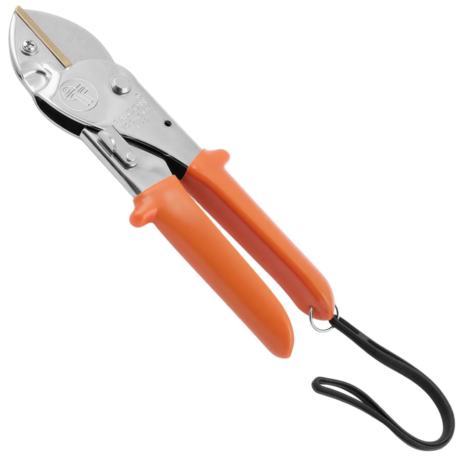 FALCON Pruning Secateurs Economy M2 with 10mm Cutting Capacity Stainless Steel PVC Grip Handle Heavy Duty Pruner Gardening Scissor Plant and Branch Cutter Shears Tool for Home Garden (White)
