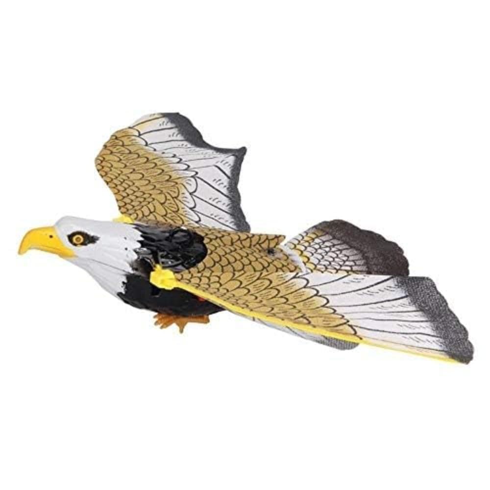 Zelvo Battery Operated Flying Eagle Toy with Spred Wings for Kids 360 Degree Automatic Revolving Toys for Boys and Girls Fly Felcon with String Attached Best Birthday Return Gift for Children