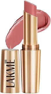 Lakme Powerplay Priming Matte Lipstick, Smooth Matte Finish, Lightweight Lipstick, Smudgeproof, Lasts 16hrs, Hydrates Lips, Blushing Nude, 3.6g