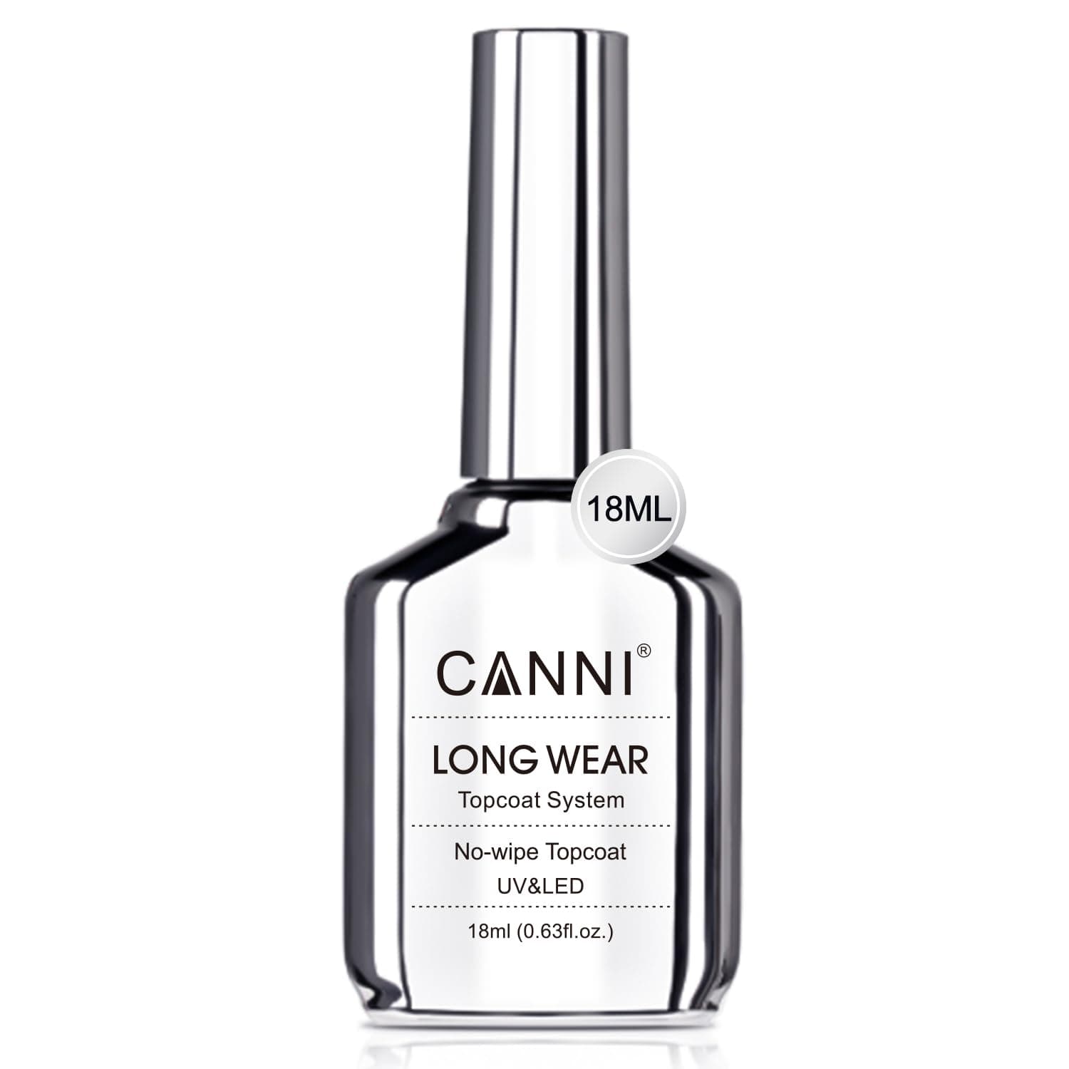 CANNI 18ml No Wipe Gel Top Coat from BELLE GAGA® Scratch Resistant Gel Nail Polish High Gloss Shiny and Long Lasting Clear Top Coat, Soak Off LED Nail Lamp Nail Art Starter Manicure