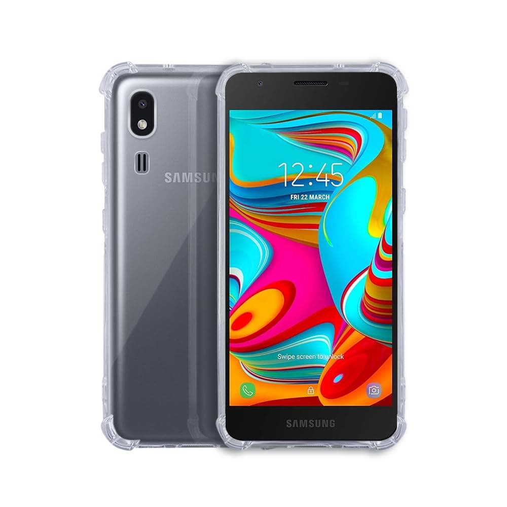 7SEVEN® Back Cover for Samsung Galaxy A2 Core Transparent Mobile Back Case Shock Proof Design Camera Edges Protection Crystal Clear Phone Case Silicon Soft TPU and Flexible Bumper Phone Cover