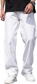 CABRRR Men Loose Fit Mid Rise Grey Jeans | Ankle-Length Trendy Denim for Smart-Casual Wear | Comfortable Everyday Jeans for Men | Modern Stylish Casual Outfit