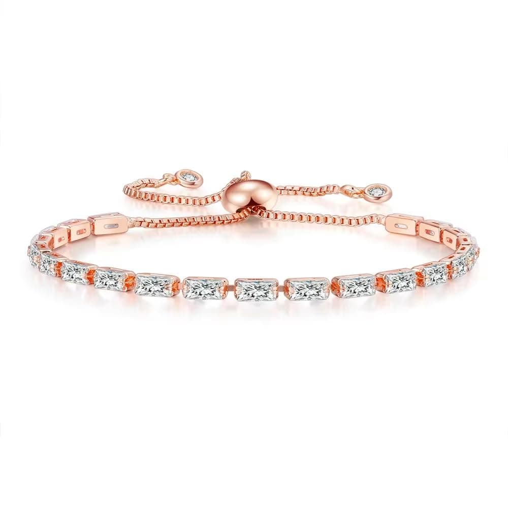 Nilu's Collection Stylish Cubic Zirconia American Diamond Adjustable Bracelet For Women & Girls Bracelet, Gift for Her