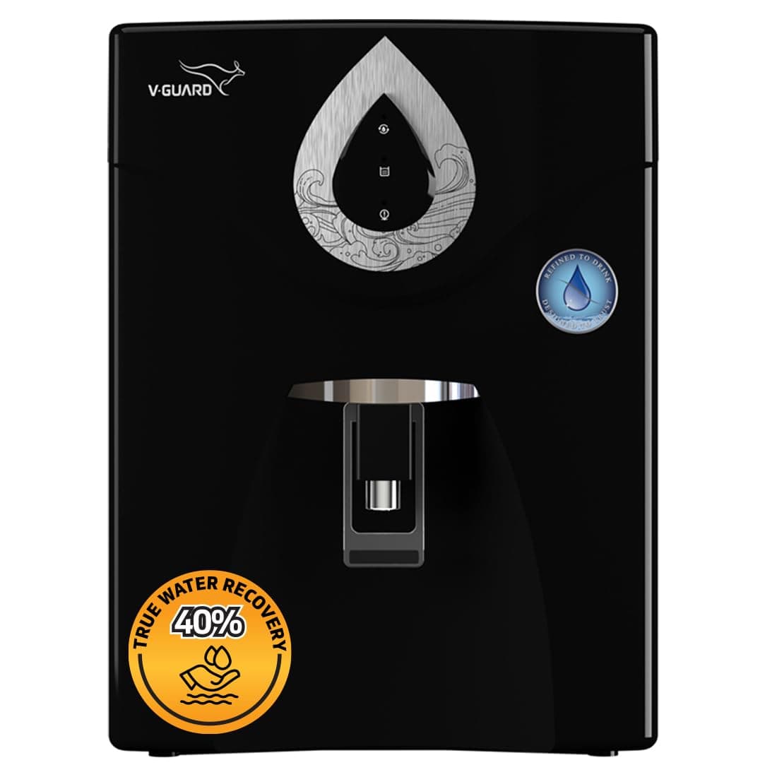 V-Guard Zenora RO+UF Water Purifier for Home | High Water Savings of 60+ Glasses Daily | 1-Year UNCONDITIONAL Warranty with Proactive Service by V-Guard | 7 Stages | Mineral Health Charger | 7 L