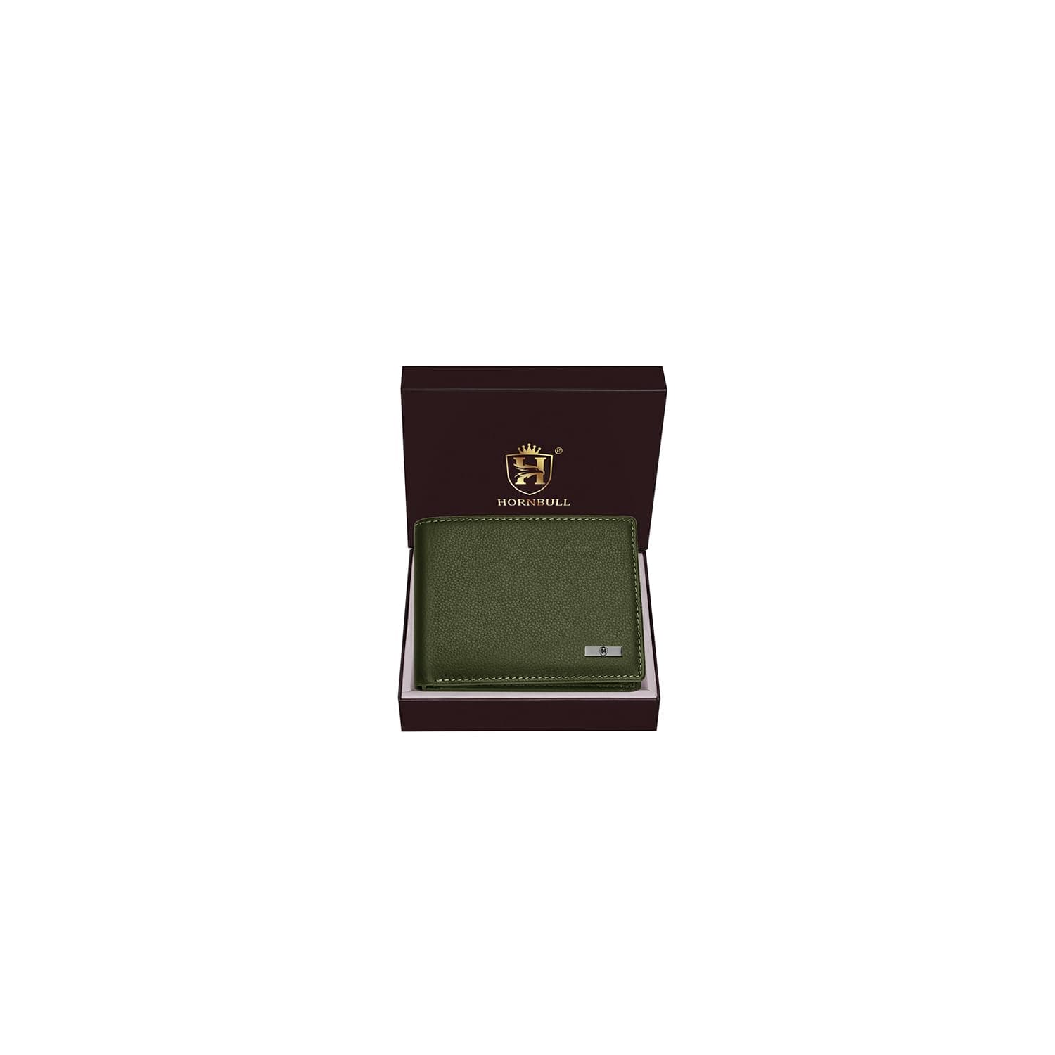 HORNBULL Maddison Men's Olive Green Genuine Leather Wallet