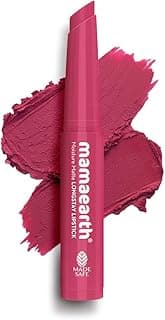 Mamaearth Moisture Matte Longstay Mini Lipstick with Avocado Oil & Vitamin E for 12 Hour Long Stay-03 Candyfloss Pink - 0.7 g