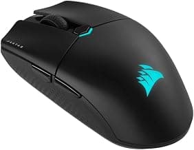 Corsair KATAR Elite Wireless Gaming Mouse - Ultra Lightweight, Marksman 26,000 DPI Optical Sensor, Sub-1ms Slipstream Wireless Connection, Up to 110 Hours of Rechargeable Battery Life - Black