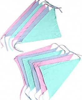 Little Boo Nappy for New Born Baby - Set of 12 Pcs/Cotton Cloth Langot for Babies, 0-6 Months, Double Layer Nappies, V Shaped, Washable and Reusable, Pack of 12