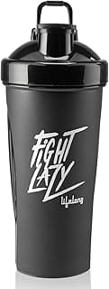 Lifelong Protein Shaker|100% Leakproof Stylish Protein Shaker Bottle|Sipper Bottle|Gym Bottle for Protein- 700ml (LLSHB04, Black) |Plastic