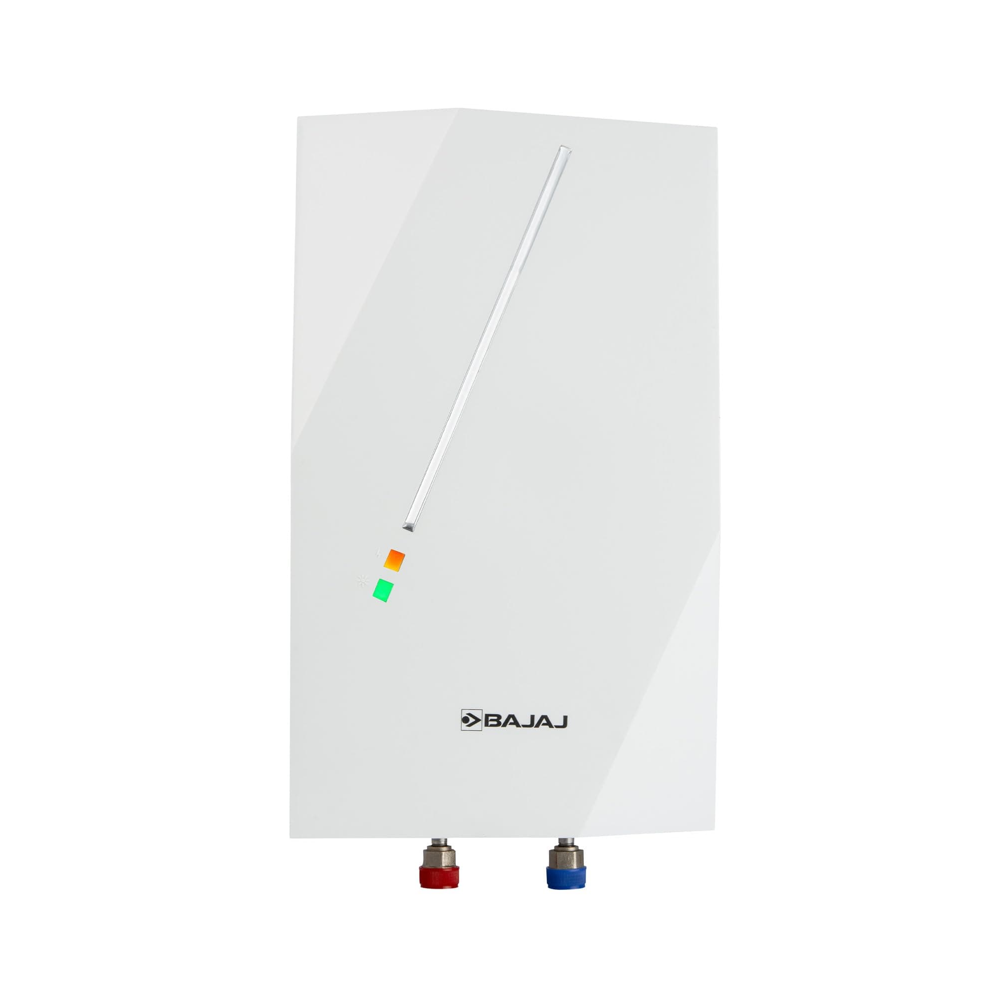 Bajaj Skive 5 Litre Instant Water Heater for home | High Grade SS Tank | Multiple Safety System | Suitable for High Rise | Shock Resistant | Rust Proof Outer | 5-Year* Tank Warranty by Bajaj 【White】