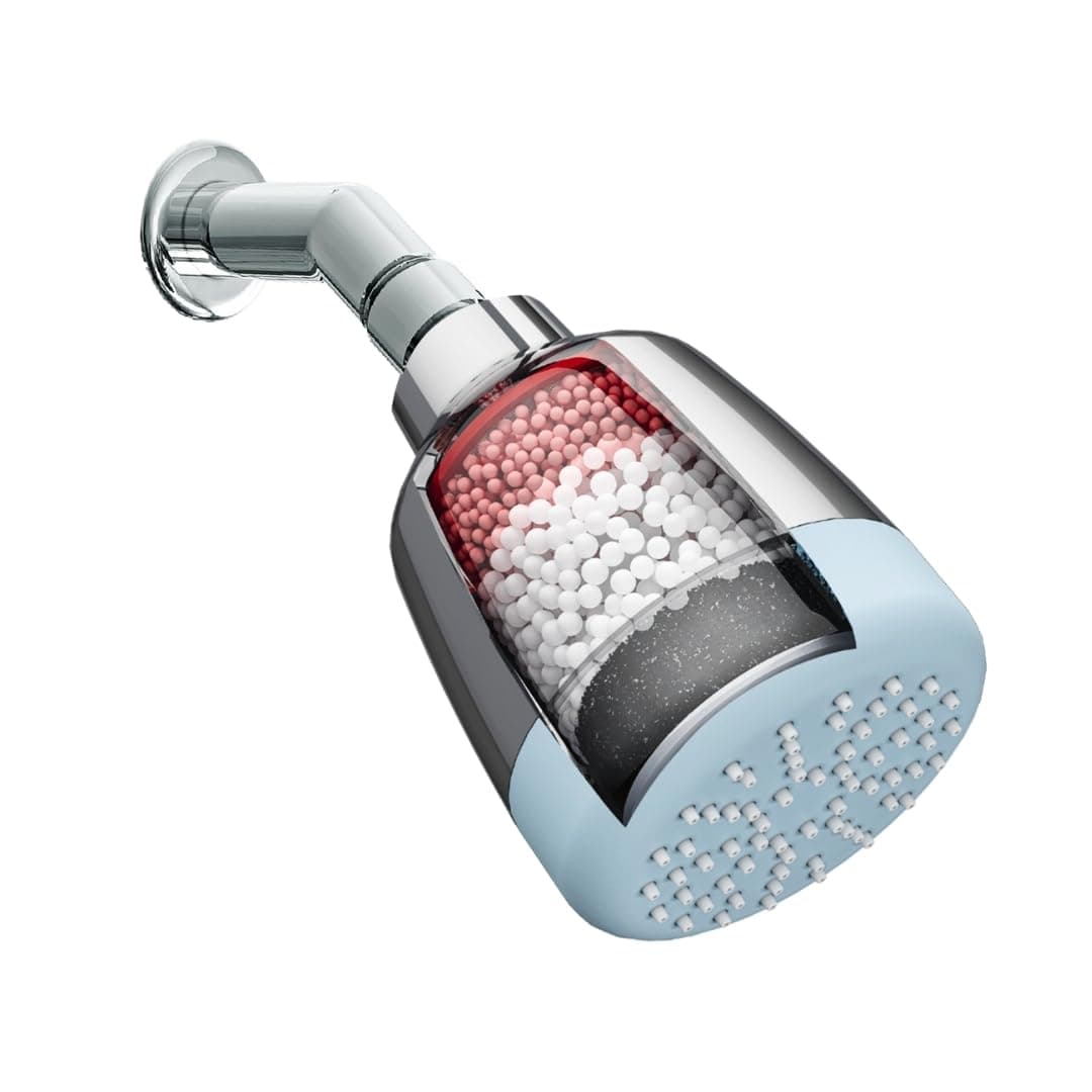WaterScience CLEO Shower Filter for Bathroom | Hard Water Softener for Shower and Home | Borewell/Tanker Water | for Better Hair and Skin - CLEO-SFS-423