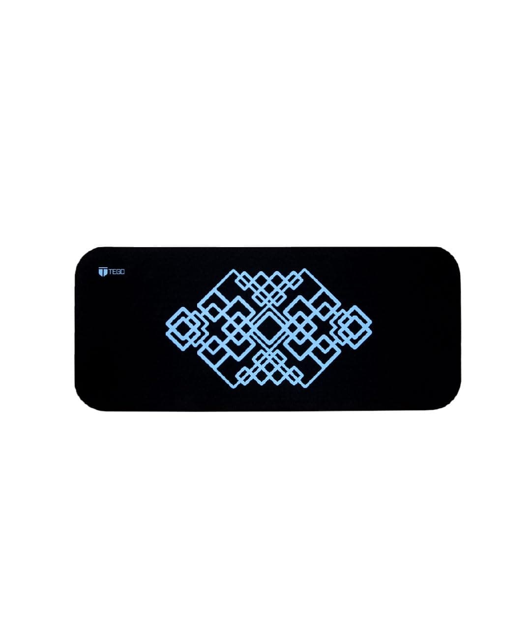 TEGO Stance Knee Pad | Joint Support Cushion for Yoga & Floor Workouts | Knees, Elbows & Wrists | Portable Fitness Pad (Black Blue, 25 x 60 x 2 (Thickness))