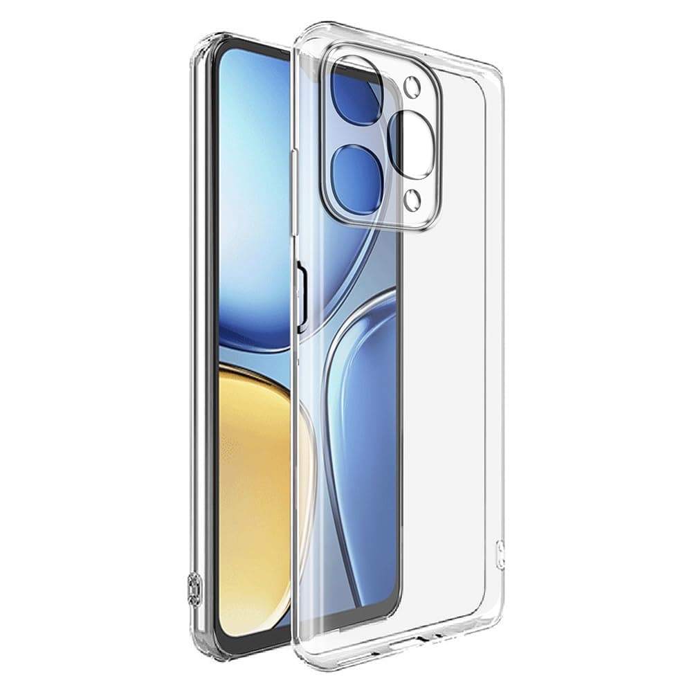 Amazon Brand-Solimo Mobile Cover for Itel A90 5G (Soft & Shockproof Back Case with inbuilt Cushioned Edges), Clear