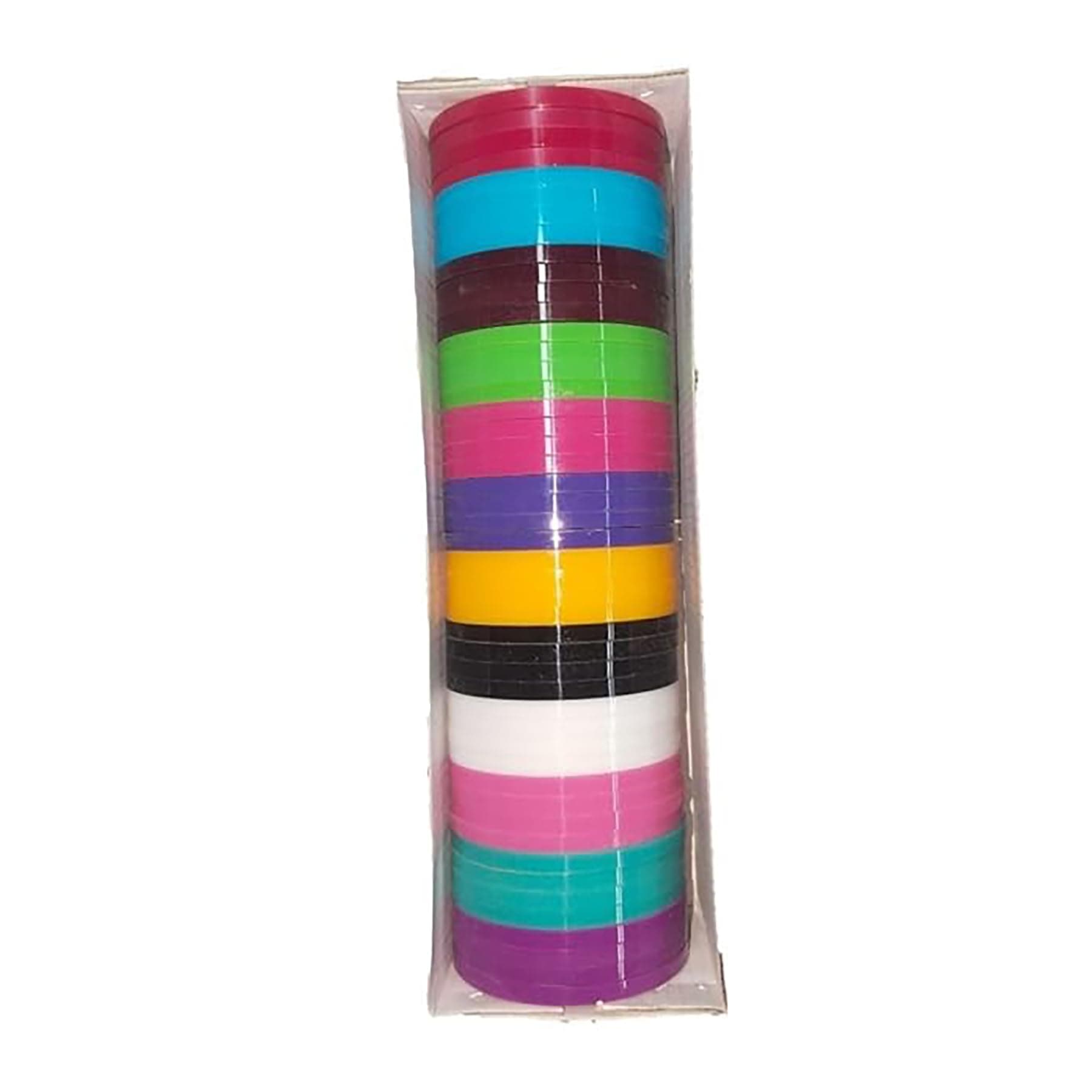 BestUBuy Plastic Bangles - Multicoloured Flat Bangles for Jewellery Making | Size 2.6, 4 Cut