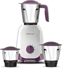 Hullaards BAJAJ Elegance Ninja Series Purple 500 Mixer Grinder (3 Jars, White & Purple)