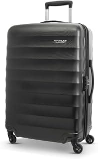 American Tourister 4 Wheels Trolley Bag for Travel | Barcelona 79 Cms Polycarbonate Spinner Hardsided Large Check-in Luggage Bag | Suitcase for Travel | Trolley Bag for Travelling, Gunmetal