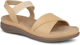 Inc.5 Women Beige Open Toe Comfort Heels Sandal