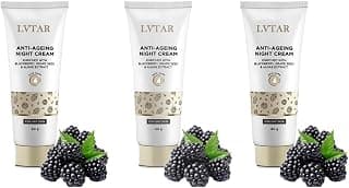 ANTI AGEING NIGHT CREAM WITH BLACKBERRY AND GRAPE PACK OF 3