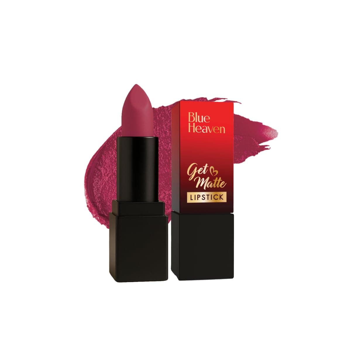 Blue Heaven Get Matte Lipstick | Soft Matte Finish and Lightweight Formula | Intense Pigment | Long-Lasting Lipsticks For Women | 106R | 4gm