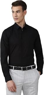 Peter England Men's Cotton Solid Slim Fit Shirt