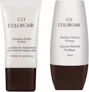 Colorbar New Perfect Match Primer, 30ml & Colorbar Cosmetics Flawless Finish Primer, Transparent, 30 ml