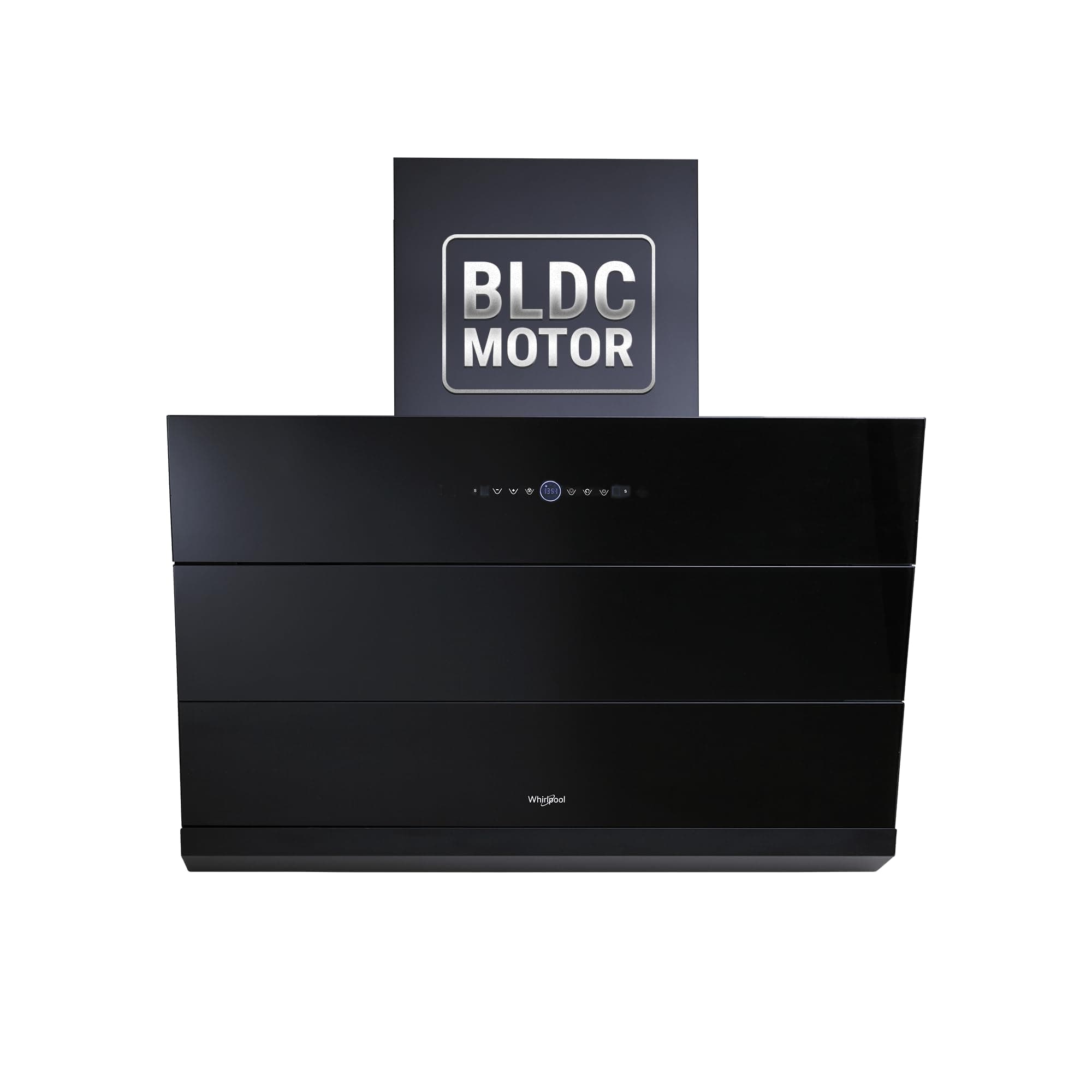 Whirlpool 90cm 1800 m3/hr BLDC Filterless Autoclean Slant Kitchen Chimney | Free Installation | 11 Years Motor & 5 Years Comprehensive Warranty | VFL PRO 902 BLDC HAC BK HOOD | Black | Motion Sensor