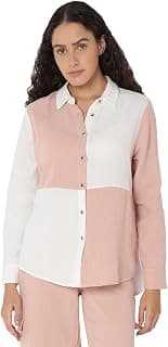 VERO MODA Women's Cotton Regular Fit Shirt