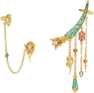 Shaya by Caratlane| 925 Silver| Sagai Shor Mismatch Earcuffs in Gold Plated | Gifts for Womens & Girls