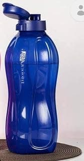 Tupperware Plastic Aquasafe Flip Top Bottle | Water Bottles For Home | Water Bottles For Office 2 Litre | The King Of All Bottles, (Blue, 2L)