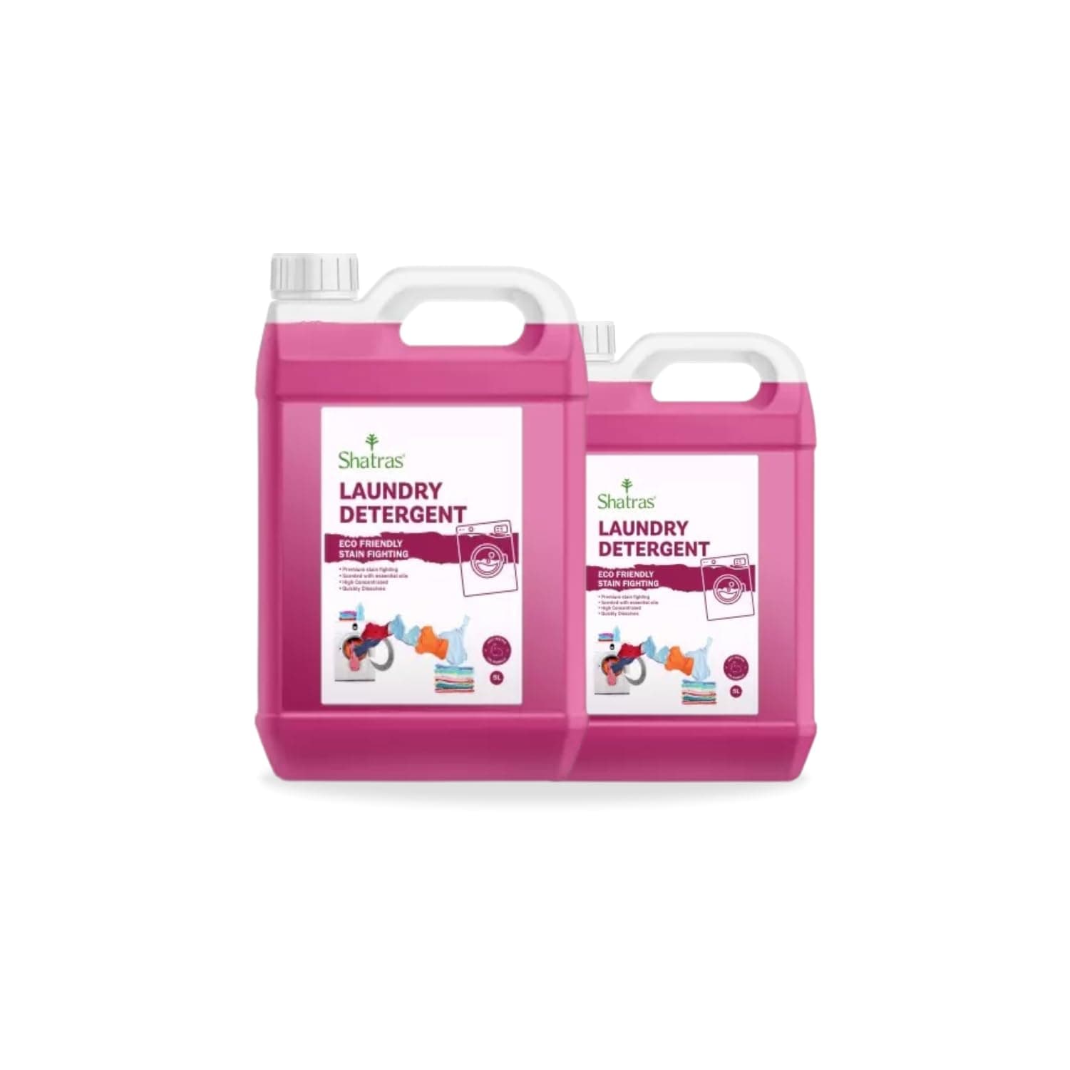Shatras Eco-friendly Pink Lilly Liquid Detergent For all Types Of Clothes, Contain Natural Ingredients, Suitable for all types of washing machine, Long Lasting(Pack Of 2)