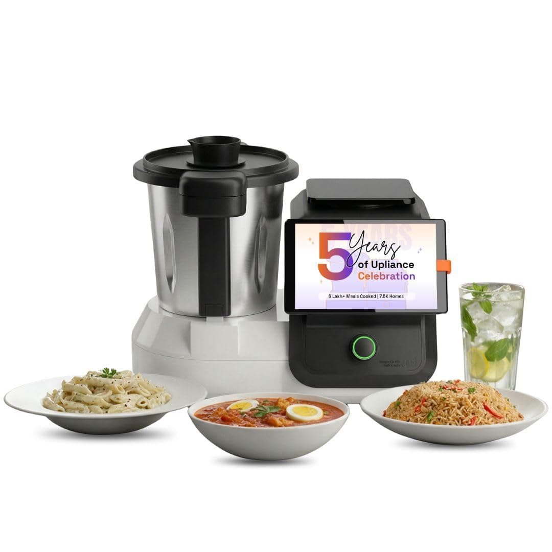 Upliance 1.0 Smart Cooking Assistant | 5 Lakh+ Meals Cooked | HeatCore Tech built for Indian Cooking | Multicooker with Omni-blade | 8” Touchscreen with 750+ Guided Recipes| 9 Indian Languages