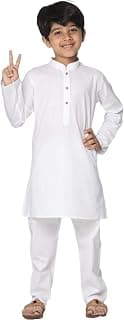 Boys' Solid Plain Cotton New Kurta Only