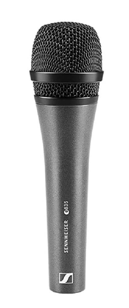 Sennheiser E 835 Cardioid Dynamic Handheld Microphone | Clear & Powerful Vocals | Feedback Rejection | Rugged Metal Body | 40 Hz–16 kHz FR | Ideal for Live Performance, Presentation & Studio Recording