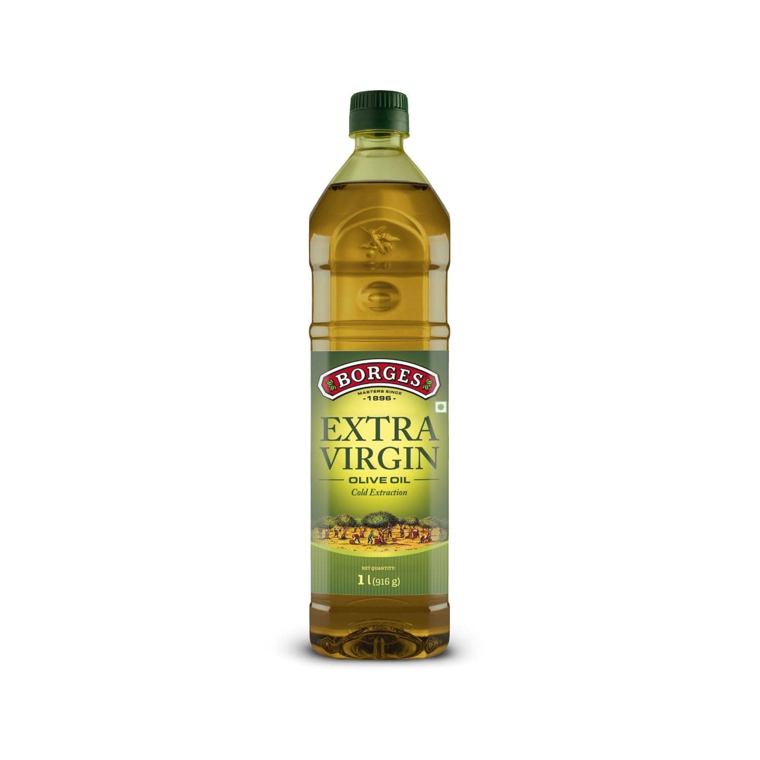 Borges Extra Virgin Olive Oil - 1L PET |Unrefined & Cold Pressed Oil|Packed in Spain |75% MUFA | Rich in Antioxidants | Ideal For low heat cooking like sauteing & grilling, salad dressing