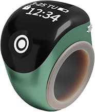 ENKOSI Smart Digital Tasbih Ring Adjustable Size | OLED Display Zikr Finger Counter | Alarm Clock, Prayer Time Reminder, Bluetooth App | Rechargeable Islamic Eid Gift Tasbeeh Tally Counter
