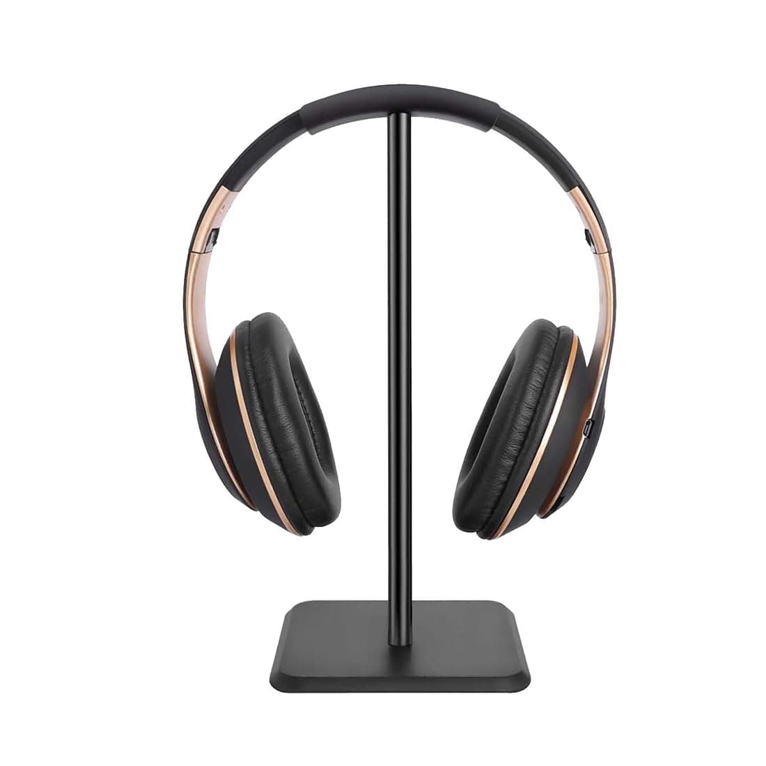 OIVO INDIA Headphone Stand Headset Holder with Aluminum Supporting Bar Flexible Headrest ABS Solid Base for All Headphone Sizes (Black)