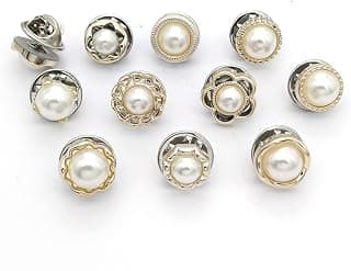 Kofati 10Pcs Safety Buttons for Women Brooch for Women Women Shirt Brooch Buttons Cover up Button Pearl Safety Brooch Pins Button for Clothing Dress Supplies Clothing Bags Accessories Supplies DIY Crafts