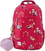 Wiki Stylish Unisex Backpack | Girl 1 Durable & Lightweight backpack for Men & Women | Laptop Backpack for Office, Gym, Travel (21.5 Litre, Red)