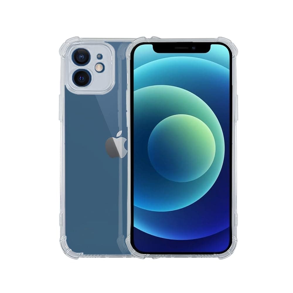 7SEVEN® Back Cover for iPhone 12 Mini Transparent Mobile Back Case Shock Proof Design Camera Edges Protection Crystal Clear Phone Case Silicon Soft TPU & Flexible Bumper Case for iPhone 12 Mini