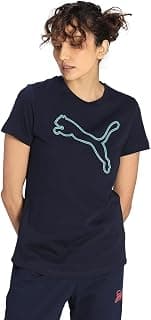 PUMA Women's Sporty Graphic T-Shirt 6 | 100% Cotton Regular Fit T-Shirt with Bold Puma Cat Print for Women | Soft & Breathable Crew Neck Tee for Sporty Looks, Travel & Everyday Street Style
