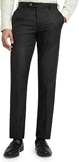 Park Avenue Men Smart Fit Checks Pattern Polyester Blend Flat Front Formal Trouser