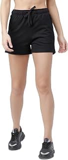 Tokyo Talkies Women's Regular Fit Sports Shorts | Stretchable Shorts