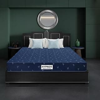 Hypnos by Peps Dual Comfort Reversible HR PU Foam Mattress | 4-Inch Single Bed 72X30X04 | Soft & Firm Sides | Zero Disturbance™ | Breathable Knitted Fabric | 5 Year Warranty