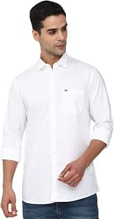 Peter England Men's Classic Slim Fit Full Sleeve Oxford Shirt | 100% Cotton