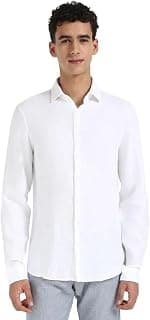 Calvin Klein Jeans Solid Slim Fit Linen Shirt
