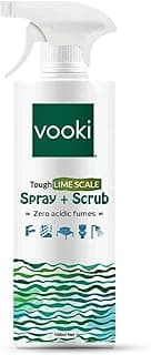 Vooki Ecofriendly Tough Lime Scale Hard Water Stain Remover, Spray and Scrub Cleaner for Bathroom,Taps, Faucet, Basins, Showers & Floor Tiles Cleaner, Home and Commercial Use - 500 ml (Pack of 1)