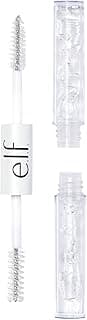 e.l.f. Clear Brow & Lash Mascara, Glossy, Shiny, Lightweight, Easy To Use, Conditions Hairs, Gives Brows Soft Flexible Hold, Compact, All-Day Wear 2.5ml, crystal (clear)