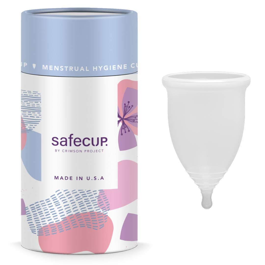 USA Reusable Menstrual Cup for Women | 100% Medical-Grade Silicone, BPA-Free | US FDA Compliant | Leak-Proof, Easy-Open Design Protection for Up to 8-10 Hours | Travel-Friendly & Hygienic (Medium)
