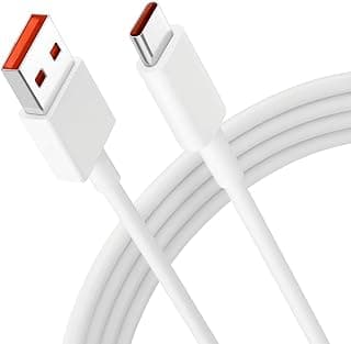 Originl 120W USB C Quick Charge High Speed & Data Transfer Cable 7Amp for Redmi Note 15 Ultra/Redmi Note 14 Pro+/14/14C/13/12/A5/Laptop, Smartphone, Poco,XIaomi,MI - Support 67 W Type C Turbo Charge